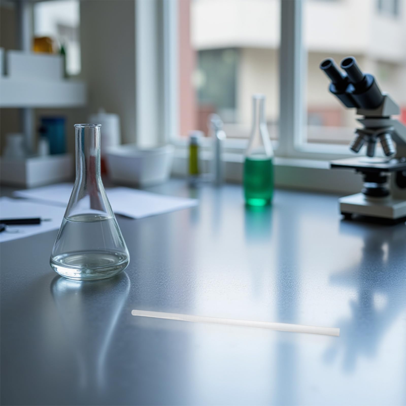 Varilla Mezcladora de Cuarzo Alta Pureza para Laboratorio y Resistencia Térmica, Barra de Vidrio para Agitación Científica y Aplicaciones Industriales