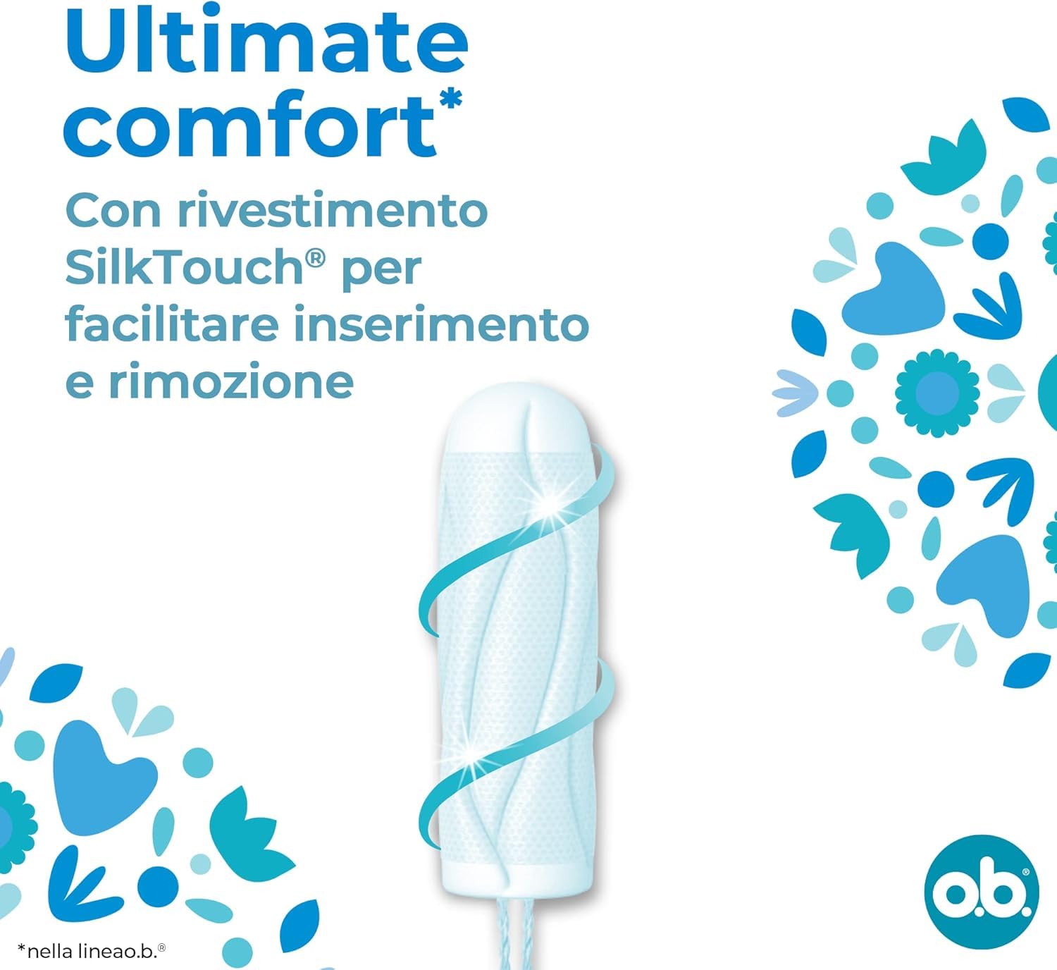 o.b. ProComfort Super Plus Assorbenti Interni, Flusso Molto Intenso, Inserimento e Rimozione Facile, 16 unità (Confezione da 10)