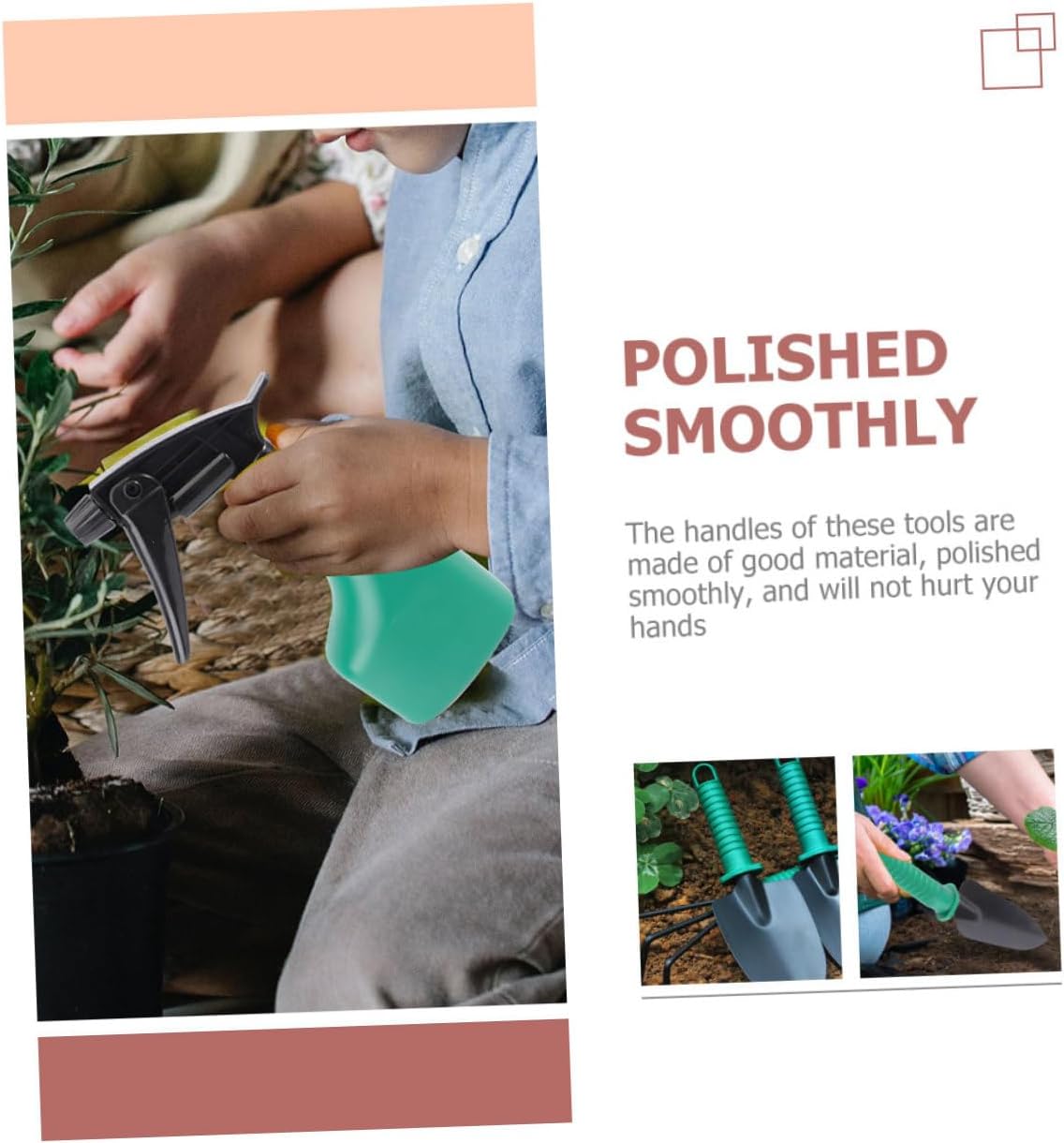 Gardening Tool Kit 5pcs Set with Shovel, Rake, Pruning Shears, Portable Carry Case for Planting and Lawn Care