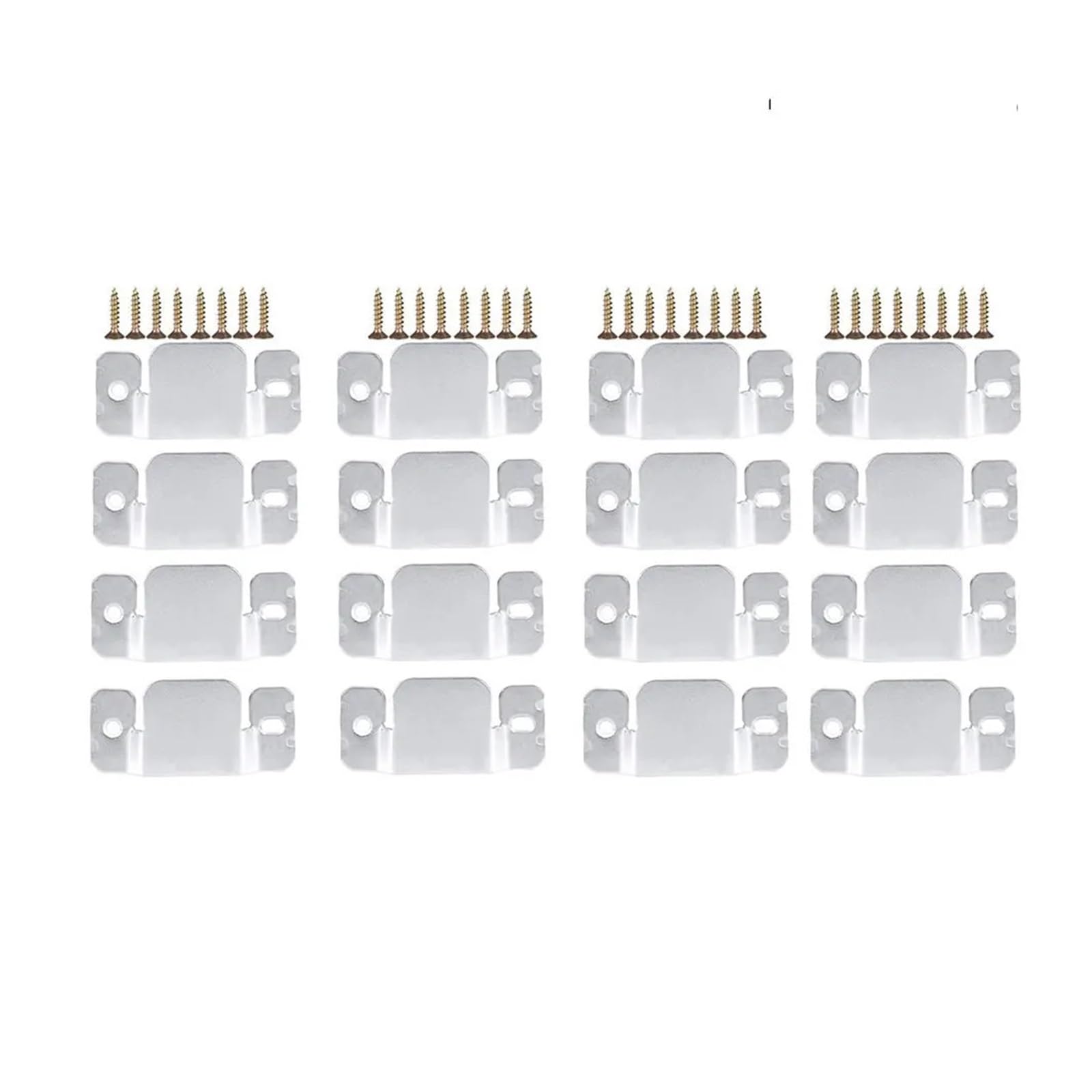 Couch connectors 16pc Connector Heavy Duty Metal Furniture Interlocking Bracket Screws for Sectional Couch Sofa Interlock with Included mounting Screws