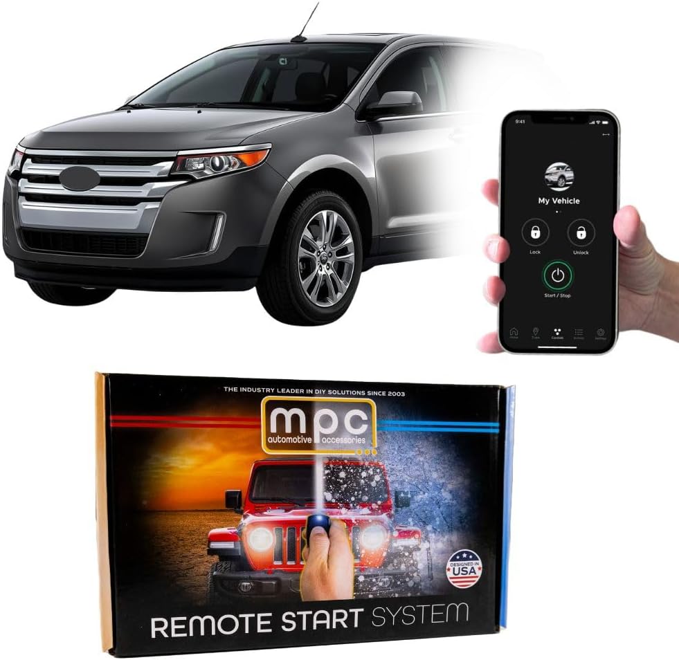 MPC Factory Remote Activated Remote Start Kit Compatible with 2011-2014 Ford Edge - Plug & Play - Firmware Preloaded