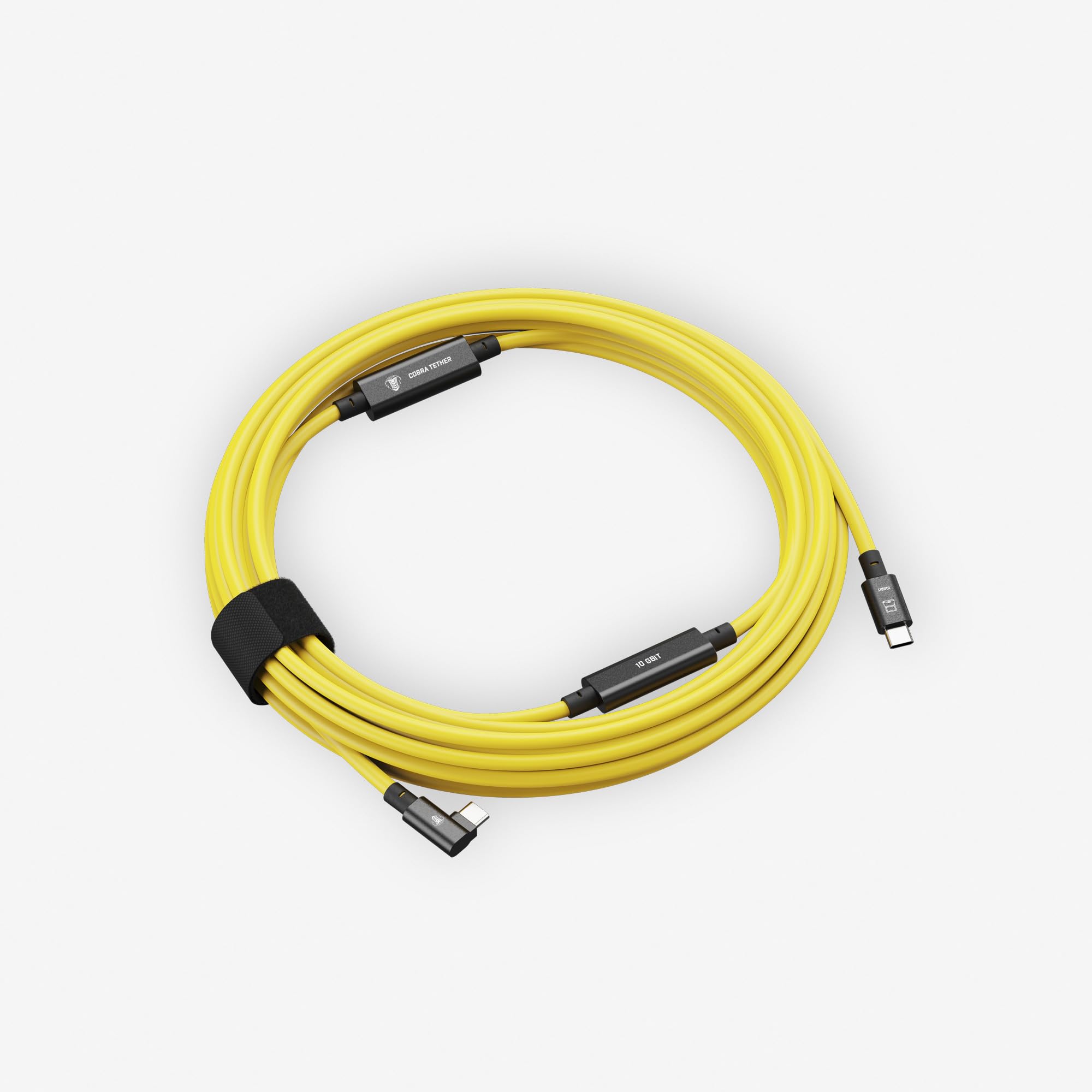 Cable USB-C to USB-C (90°) - 10m - (10Gbit) Amarillo