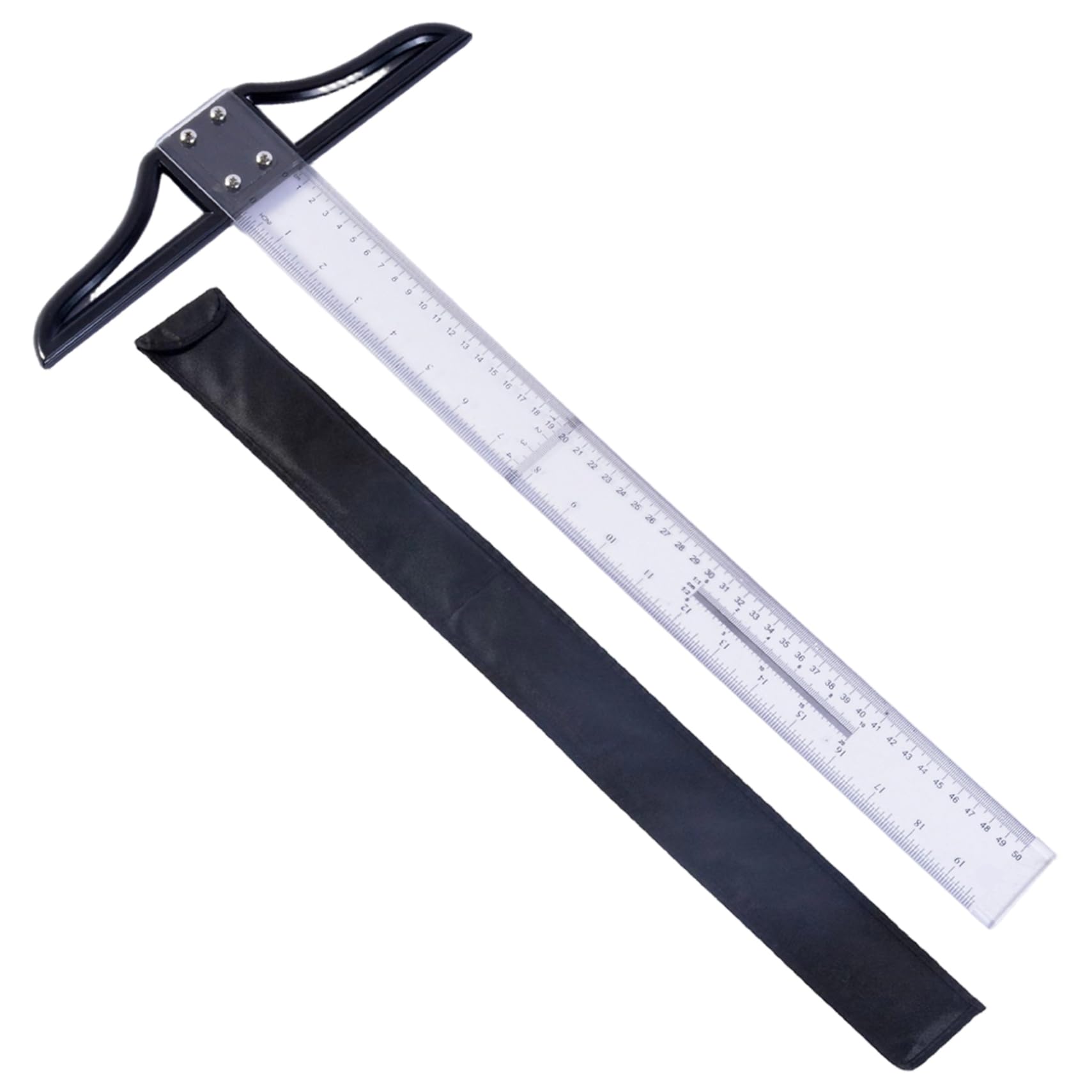 Syglawnd 20 Inch T-Square Ruler Multi Sized Acrylic In Inch And Metric For Art Framing And Drafting