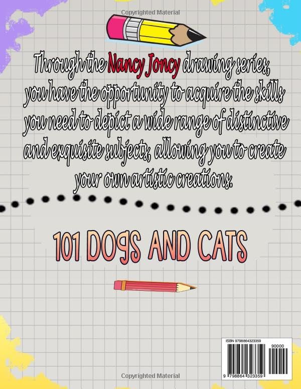 How to draw 101 dogs and cats: Explore the world of drawing adorable pets like cats and dogs with step-by-step instructions. - Image 2