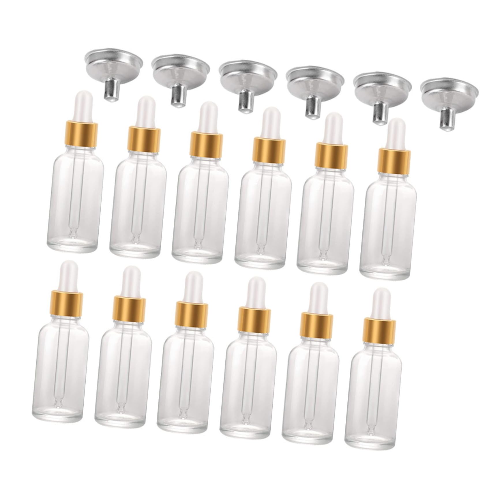 24stücke Tropfflasche aus Transparentem Glas Wiederverwendbar mit Pipetten für Ätherische Öle Parfümspender für Diy-projekte Seifenherstellung und Aromatherapie
