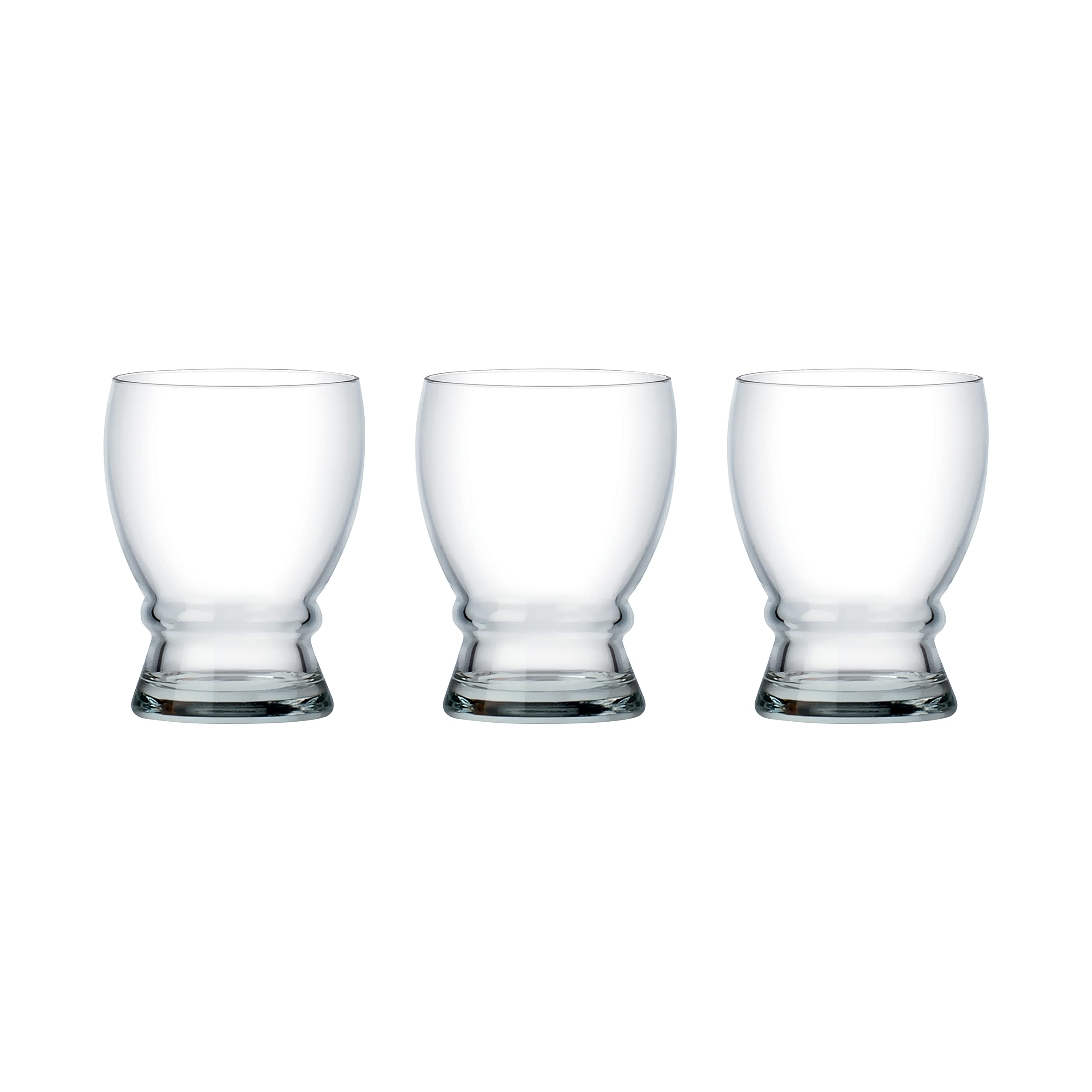 Ocean Hansa Rock Glass, 300 Ml, Set of 3, B0771103, Rock Glass, Double Rock Glass, Lowball Glass, Water Glass, Whiskey Glass, Whisky Glass, Old Fashioned Glass, Scotch Glass
