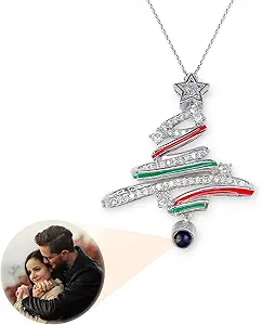 Personalized Christmas Projection Ornament, Custom Memorial Photo Inside Ornament, for Family Holiday Party, Personalized Xmas Tree Hanging Decor