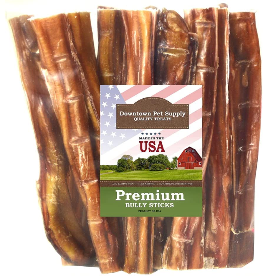Downtown Pet Supply 2 LB 4-5 Sticks Rawhide Free Dog Chews Long Lasting and Non-Splintering - Single Ingredient