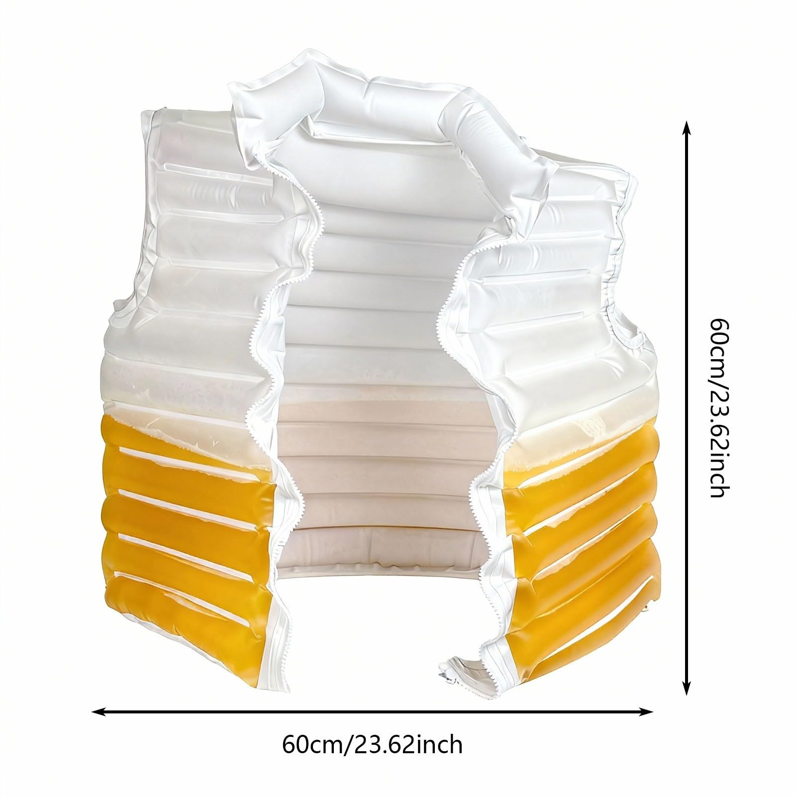 Chaleco relleno de cerveza transparente chaqueta de cerveza con grifo pajita amortiguador inflable chaqueta de cerveza divertida chaquetas para beber Oktoberfest cerveza, regalos para piscinas de