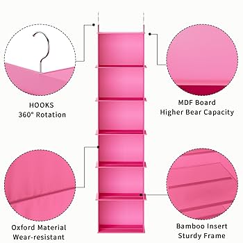 Amazon.com: YOUDENOVA Hanging Closet Organizer, 6-Shelf