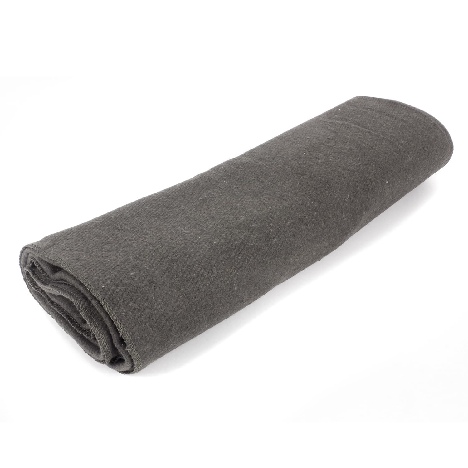 MediTac Coperta ignifuga in lana calda grigia, 157,5 x 203,2 cm (52% lana), stile militare statunitense
