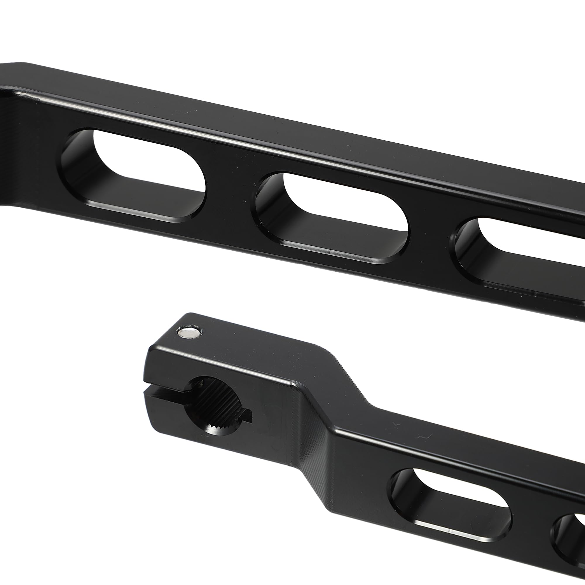 X AUTOHAUX 1 Pair Black Motorcycle Heel Toe Shifter Levers - Aluminum Gear Shift Pedals For Harley Davidson Touring Trike