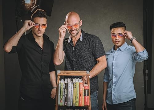 Miniatura 4 de Swanwick Crystal Night Swannies - Lentes de bloqueo de luz azul 99% premium, antirreflejos, antifatiga y fatiga ocular para pantallas