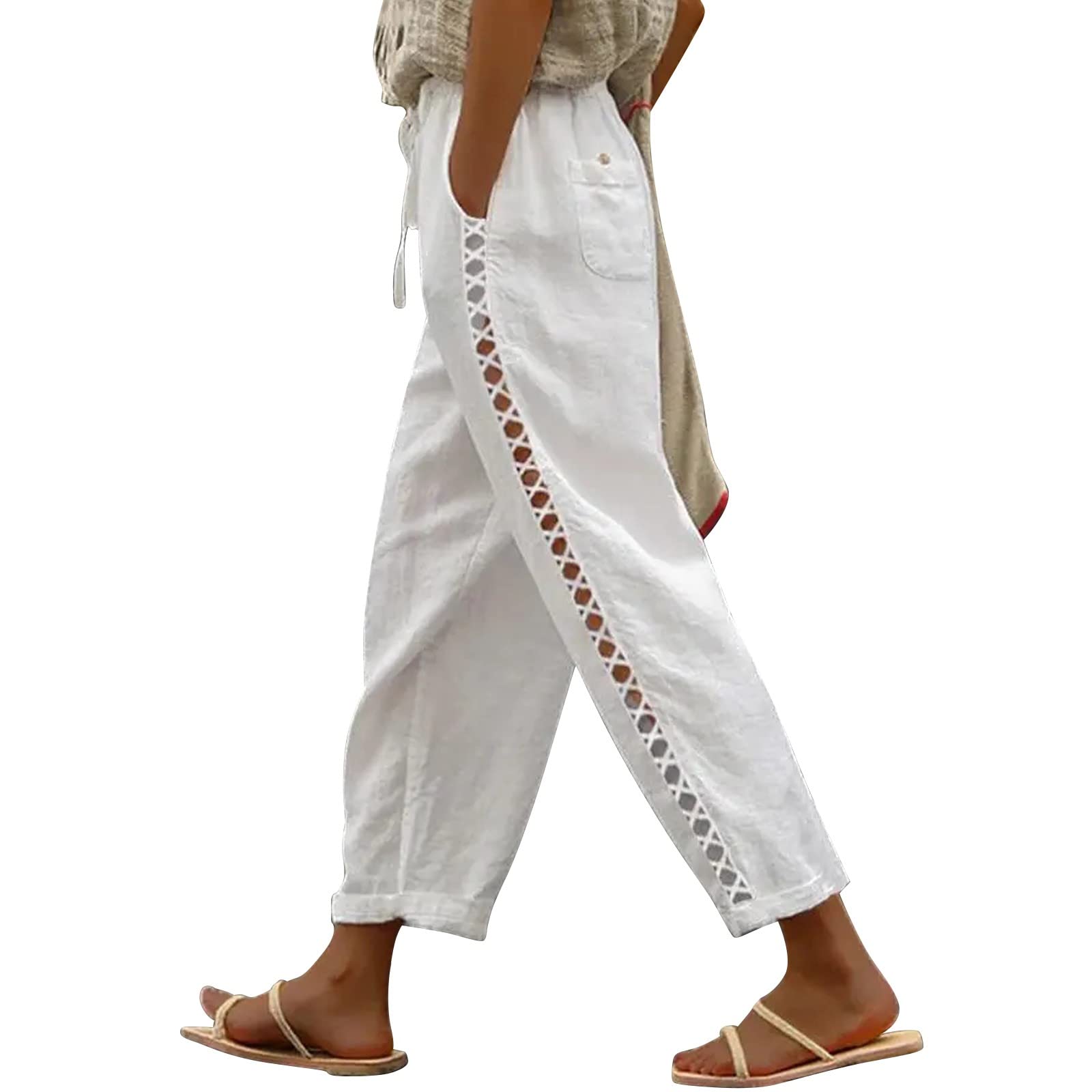Puimentiua Pantaloni Estivi In Lino Pantaloni in lino Donna