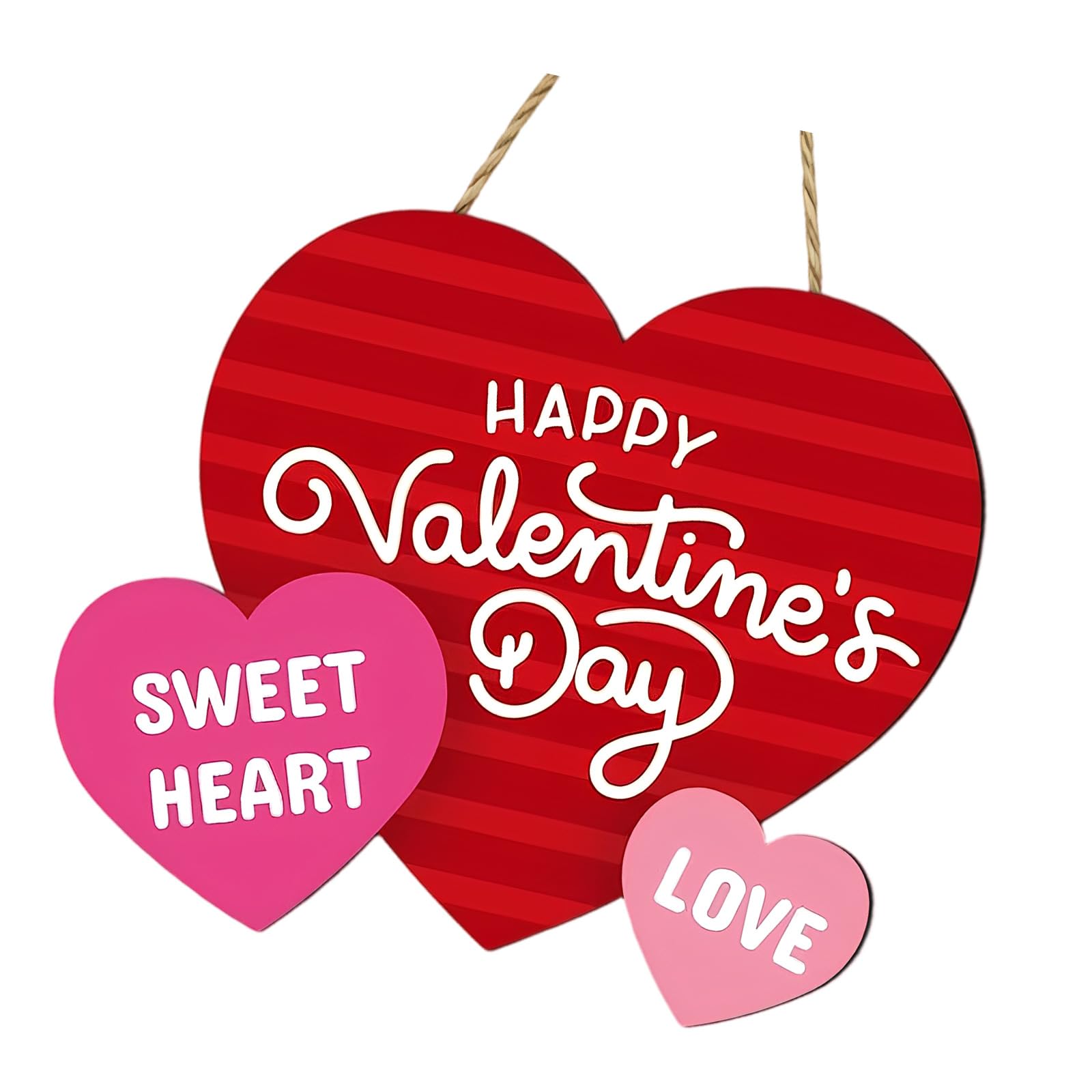 Romance Wooden Heart Hanging Ornament for Valentine Gifts and Versatile Decorative Use in Various Environments Valentine Wooden Plaques