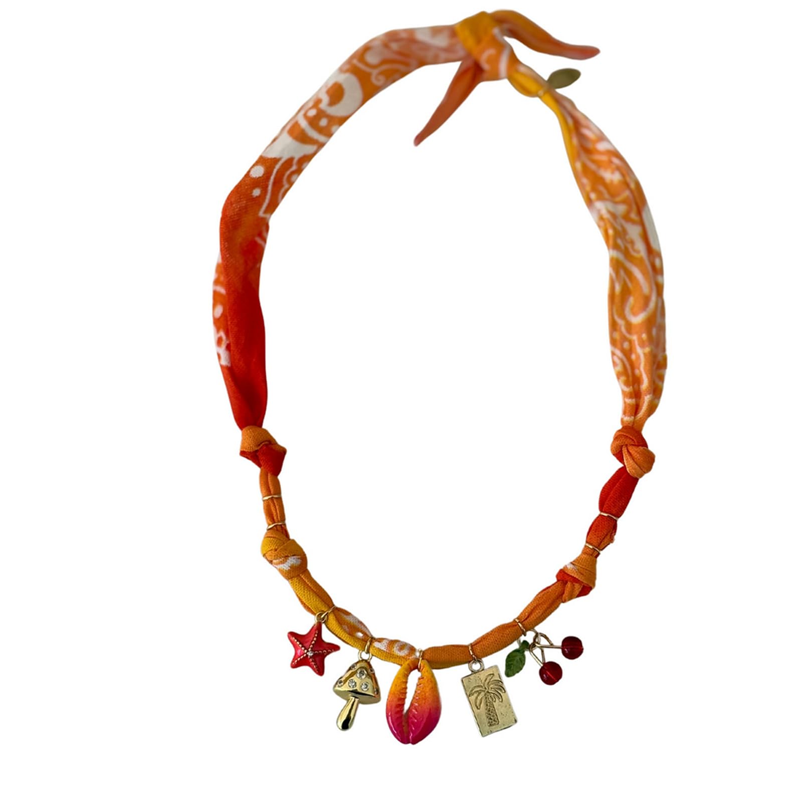 MICFENY Multiuse Silk Scarf Necklace Styles Neck Scarf Wristband For Daily Wear Travel Essential Women Headpiece