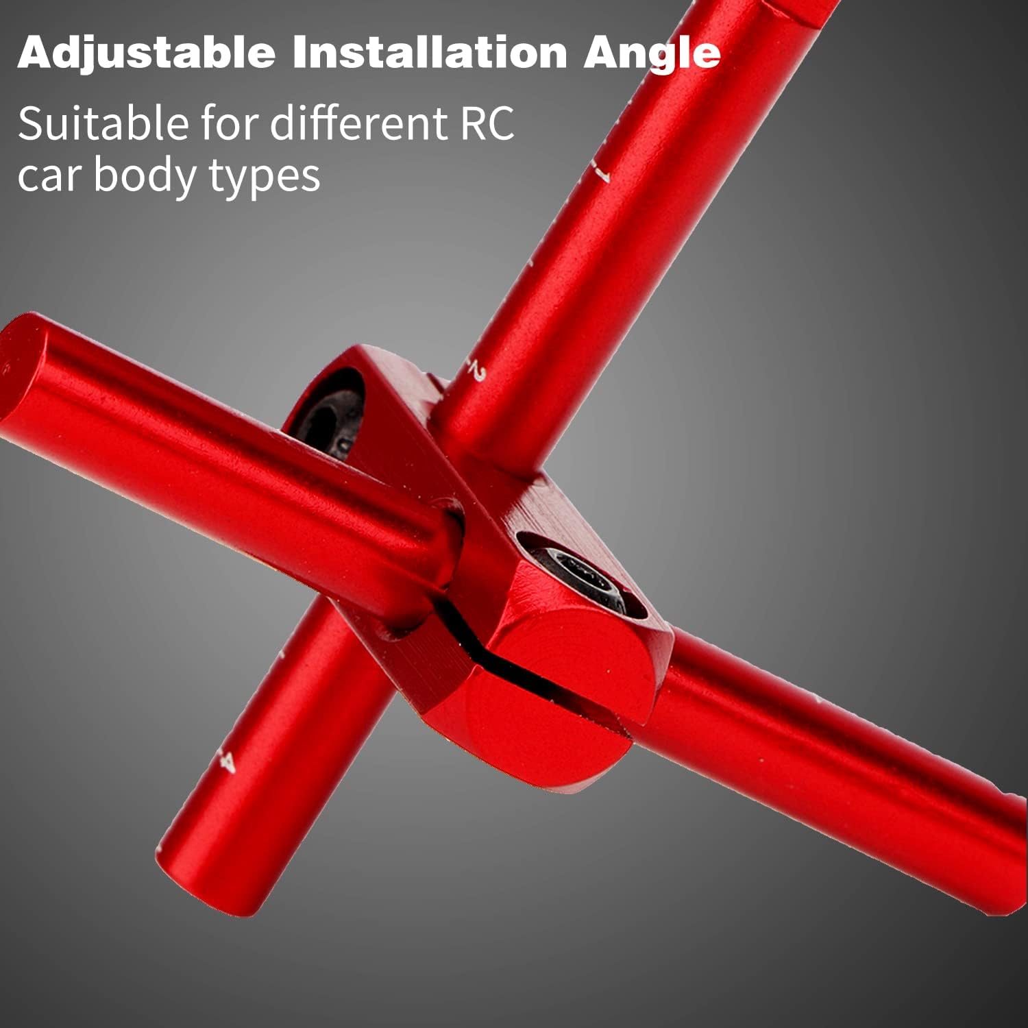 Keenso Flat Magnet for RC Car Body Shell Mount Kit for HSP 1/10 RC Racing Car(Red)…