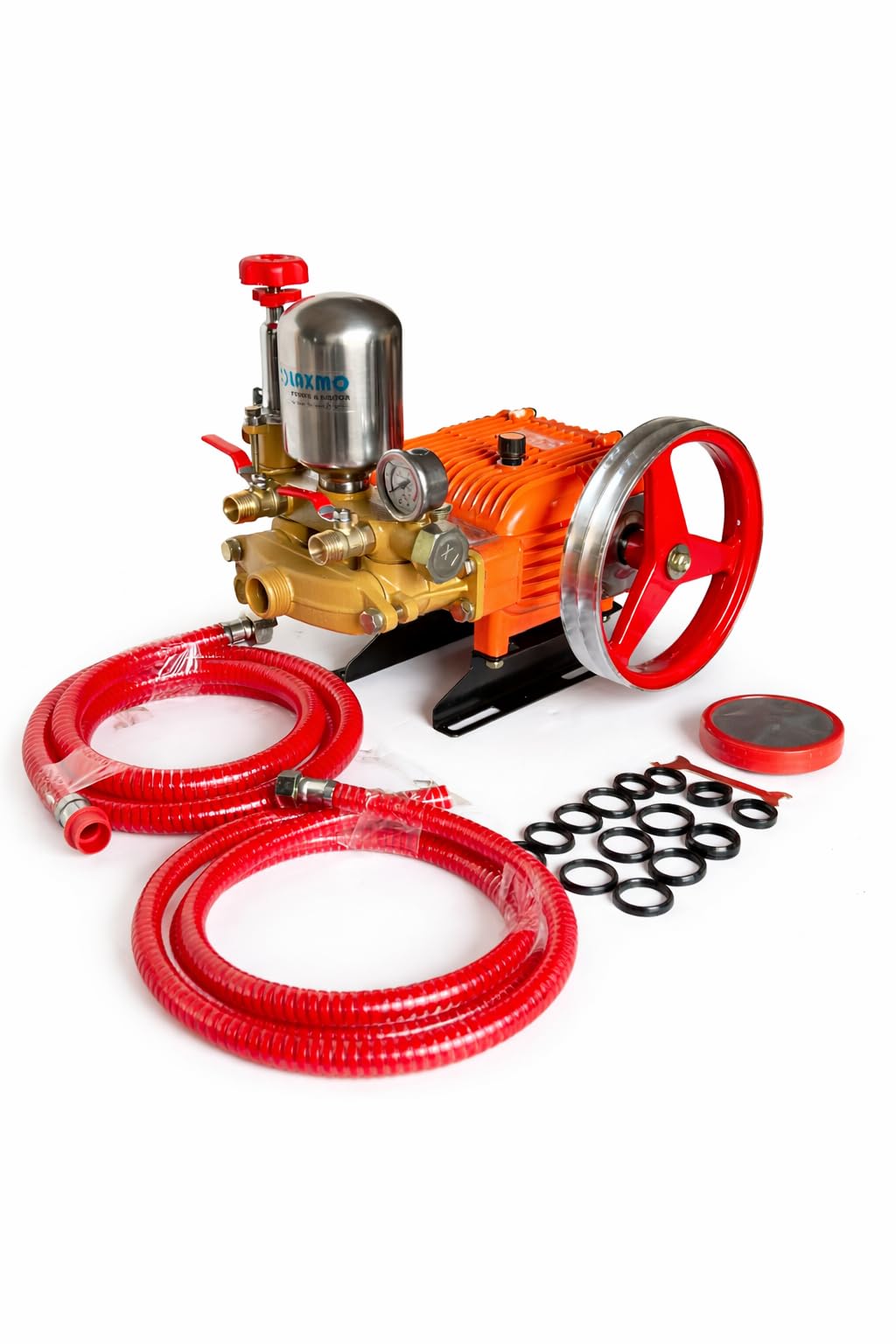 HTP Pump - 22 | 800-1400 RPM | 5-40 Bar Pressure | 2-3 KW Motor | High Pressure Triple Piston Sprayer Pump For Agriculture | Compatible with Motor, Engine & Tractor-image-38