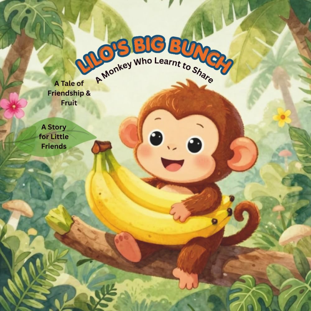 Lilo's Big Bunch : A Fun and Fruity Story About Friendship and Learning to Share: Join Lilo the monkey in the Whispering Jungle for a heartwarming adventure! (Little Lessons with Animal Friends)