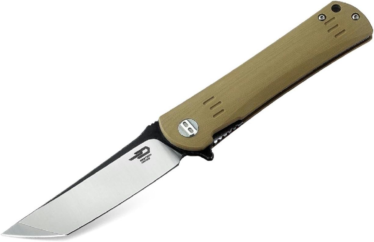 Bestech Knives Kendo Linerlock Folding Knife G10 Series - Beige