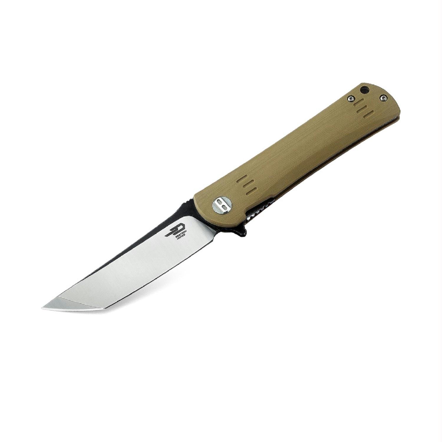 Bestech Knives Kendo Linerlock Folding Knife G10 Series - Beige