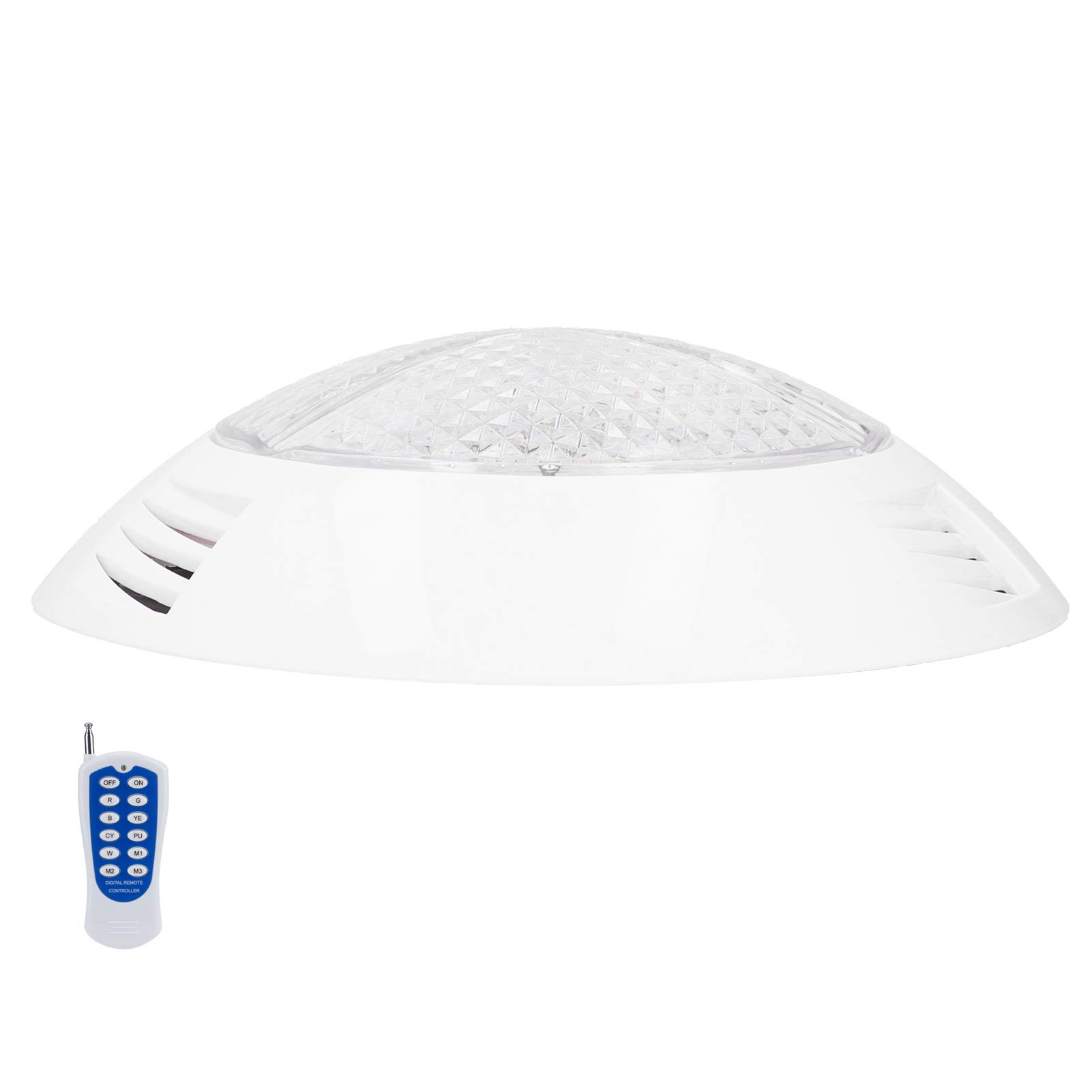 Fdit Luce per Piscina 300LED RGB con Telecomando, Lampada Subacquea Impermeabile IP68 da 30W per la Decorazione del Paesaggio e L'illuminazione del Giardino