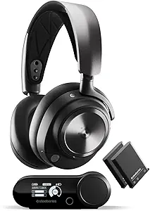 SteelSeries Arctis Nova Pro Wireless Multi-System Gaming Headset - Premium Hi-Fi Drivers - Active Noise Cancellation - Infinity Power System - Stealth Retractable Mic - PC, PS5/PS4, Switch, Mobile TCO Certified TCO Certified TCO Certified TCO Certified