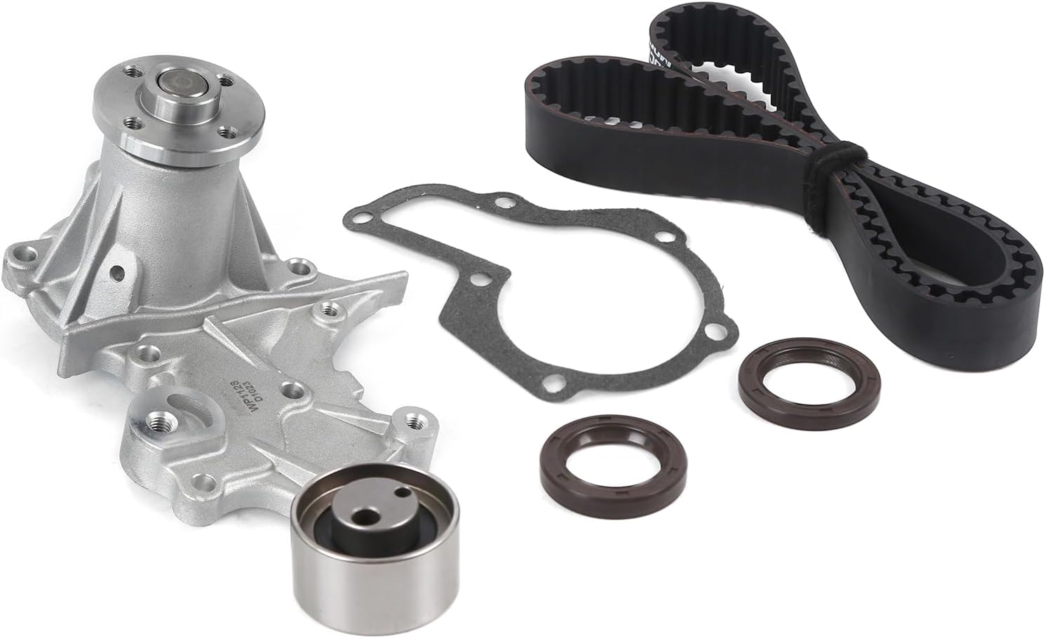 MPLUS Timing Belt Water Pump Kit Fit 1998 for Chevrolet Tracker, 1996 for Geo Tracker, 1995-1997 for Suzuki Esteem, 1992-1998 for Suzuki Sidekick, 1996-1998 for Suzuki X-90 1.6L L4 SOHC 16V