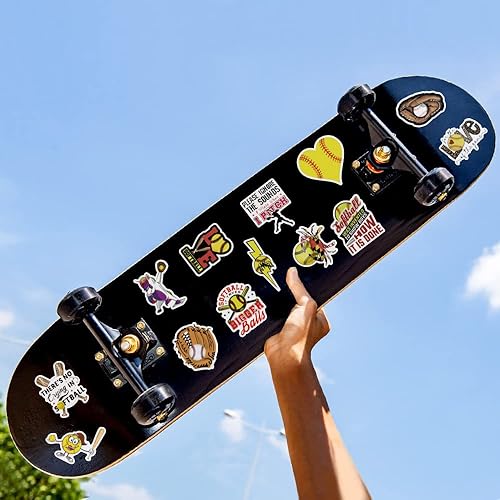 Miniatura 4 de 100 calcomanías de sóftbol, lindas calcomanías de vinilo motivacional impermeables para botellas de agua, cascos, equipaje, incentivos de enseñanza,