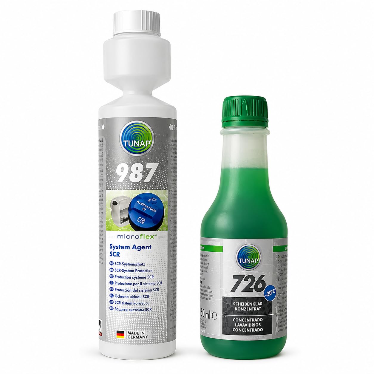 TUNAP Set di additivi 987 Adblue anticristallizzazione e 726 concentrato per tergicristalli (2)