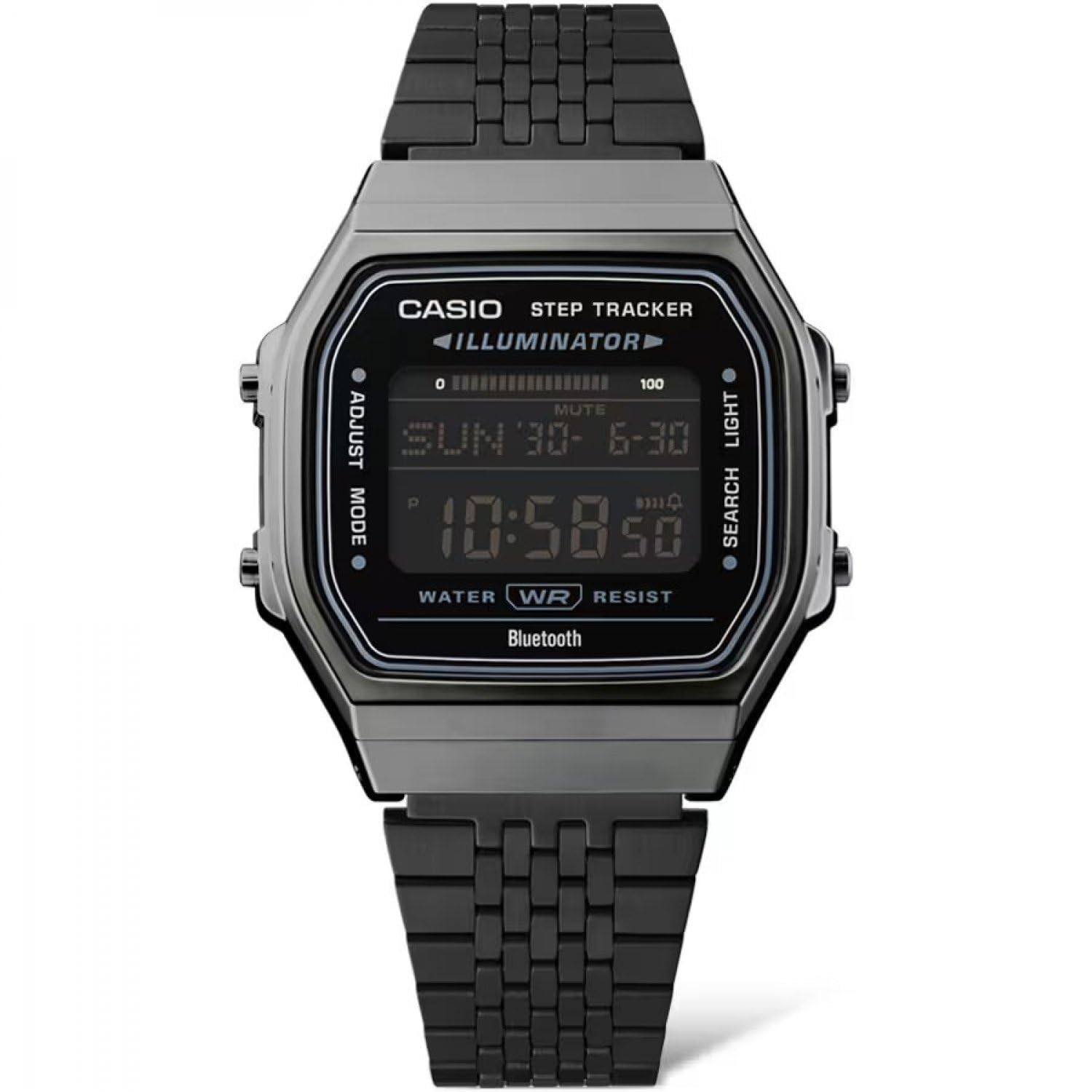 Casio Vintage Iconic Digitaluhr Bluetooth Schwarz ABL-100WEGG-1BEF