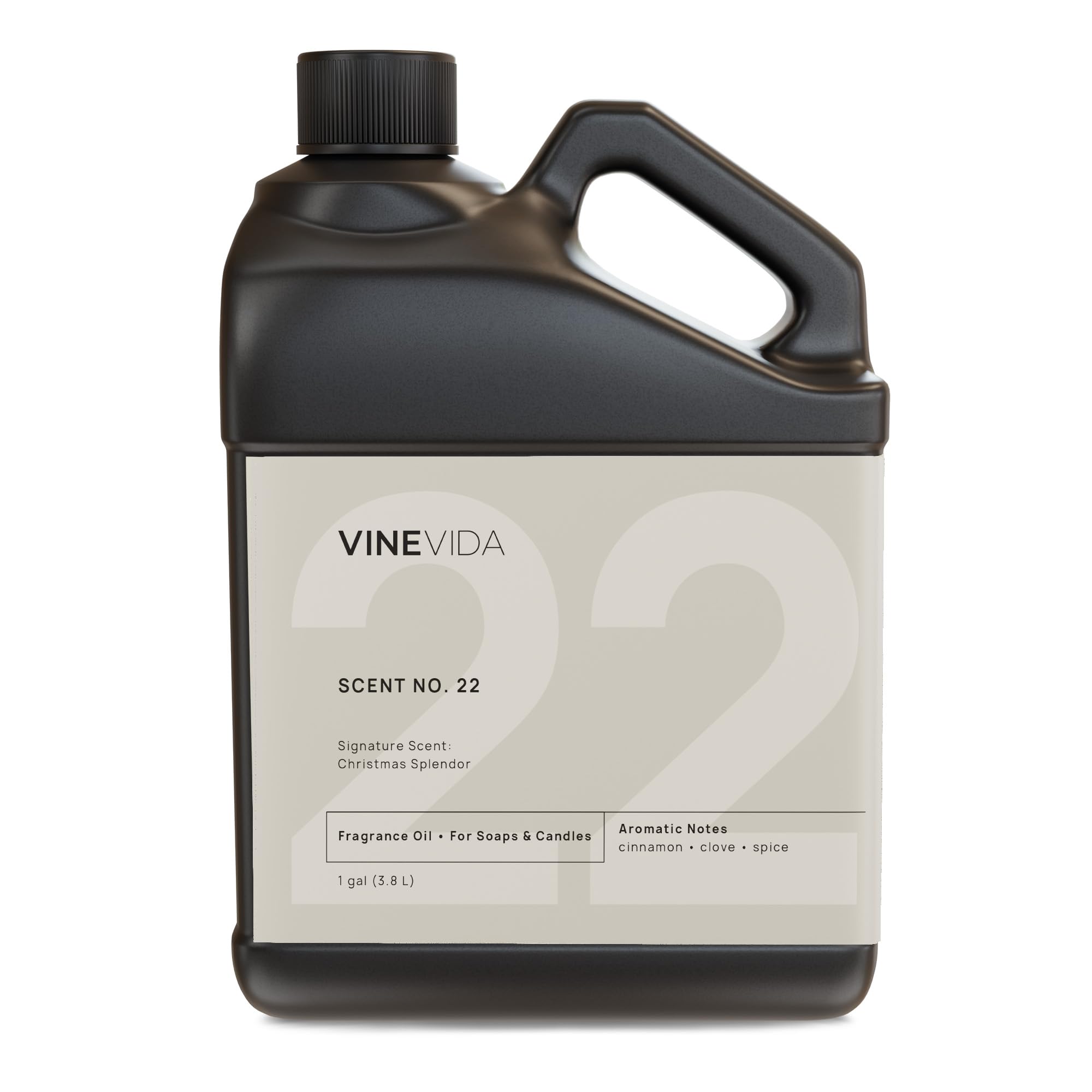 Aceite aromático VINEVIDA Christmas Splendor de 128 oz para hacer velas, hecho en EE. UU. Aromas naturales para hacer velas, aromas para hacer jabón.