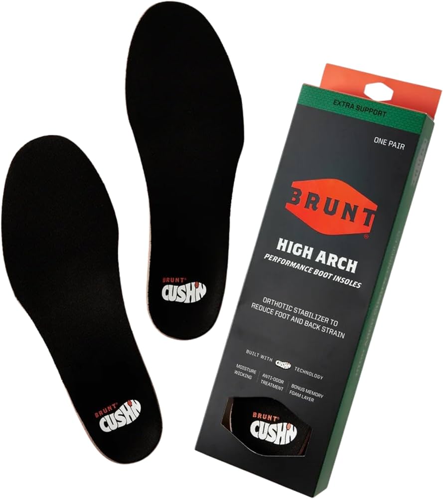 Amazon.com: BRUNT High Arch CUSH N Insoles - Comfort Work Boot