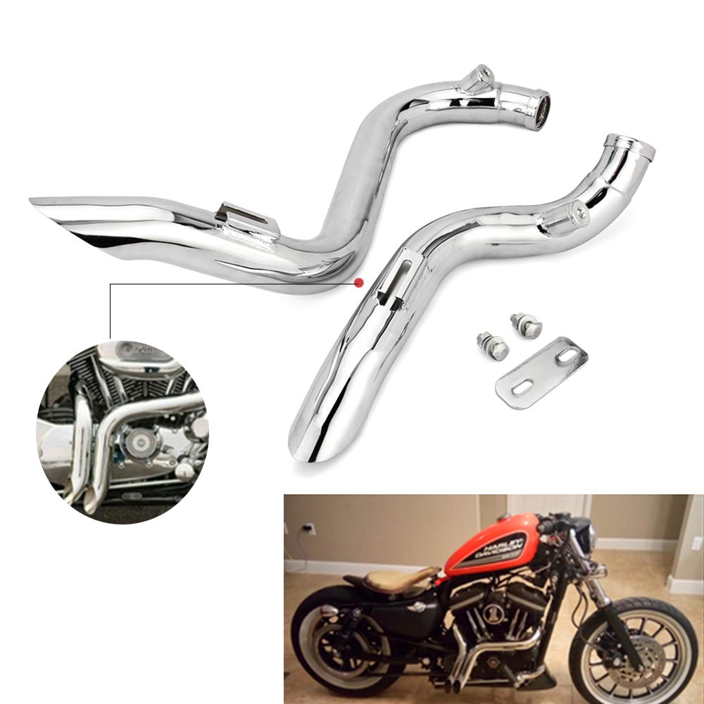 Buy 2 Inch Exhaust Muffler Pipe Stain Steel For Sportsters 883 1200 19862013 Baggers Softtails
