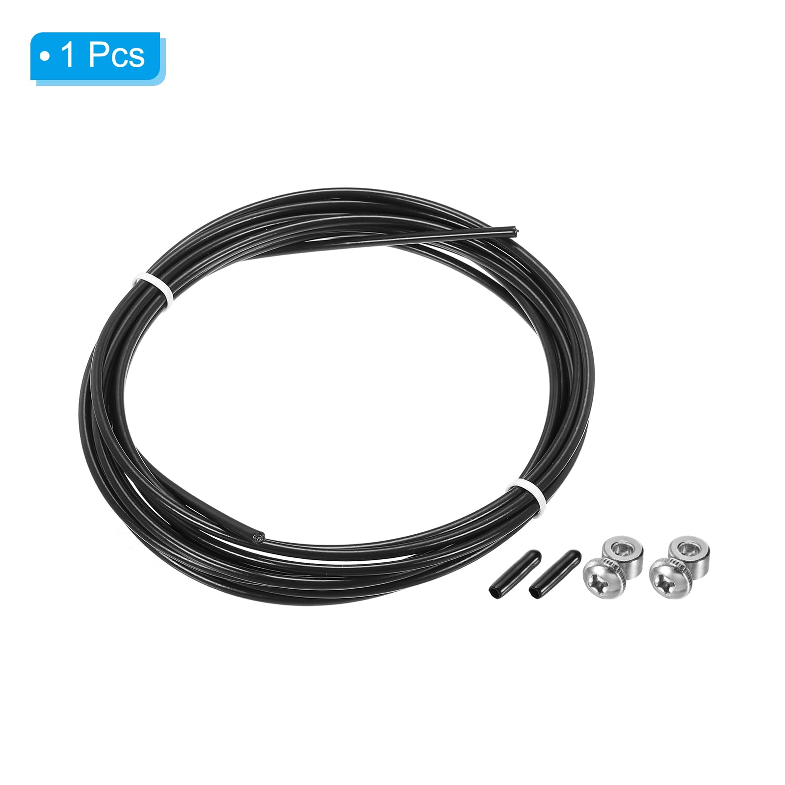 PATIKIL 10Ft Speed Jump Rope Replacement Cable, 4.5mm Professional Skipping Rope Replacement for High-Speed Jump Ropes, Black - Image 3