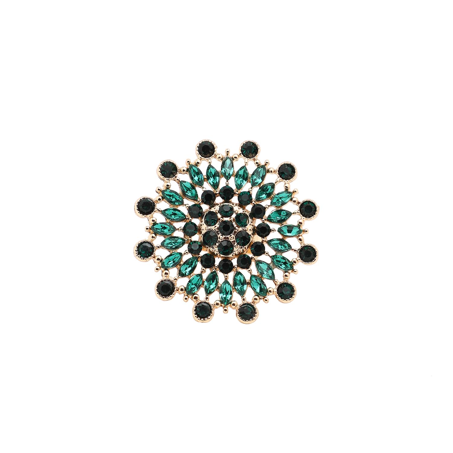 SOHI Gold Plated Black Stone Ring for women, Chunky Ring, Finger Ring, adjustable ring, Ladies Ring, aesthetic jewellery, hand ring for women, cocktail ring (6980) (B0C9DVZD6Y) Amazon Price History, Amazon Price Tracker