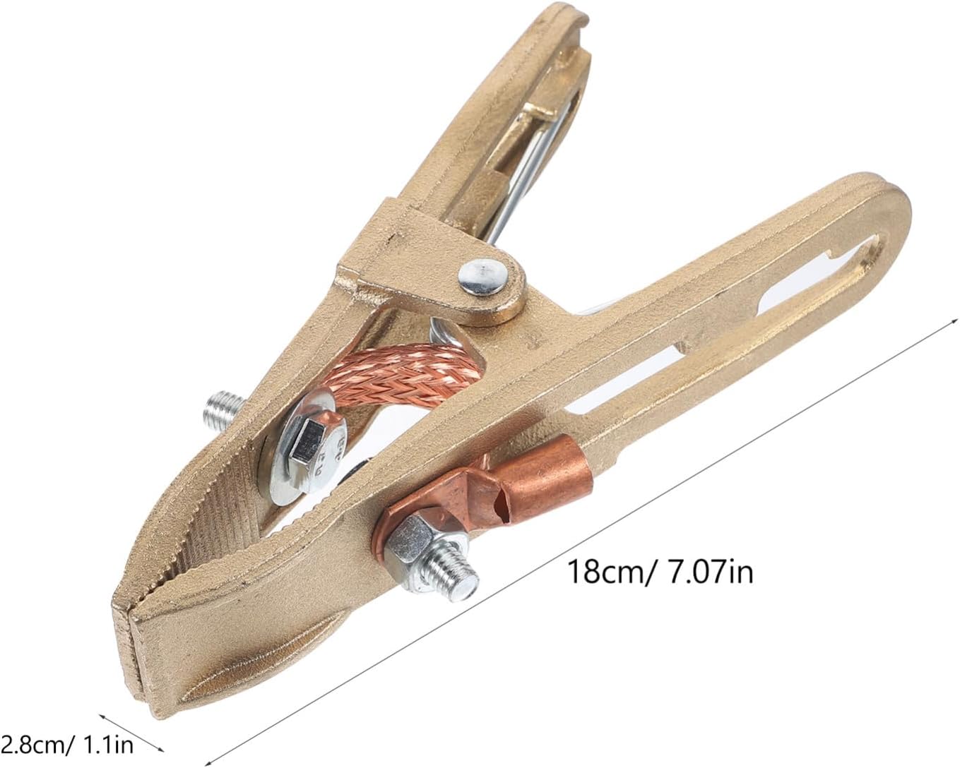 LIFKOME 500A Heavy Duty Copper Welding Ground Clamp Durable Electric Ground Clamp for Industrial Use Reliable Grounding for Machinery Manufacturing