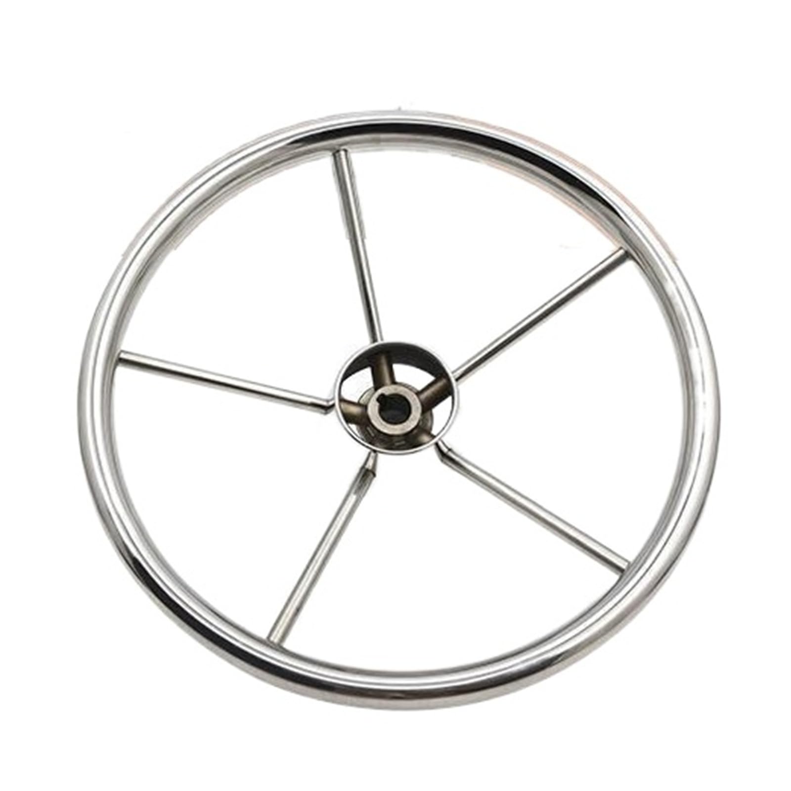 ZGYDNM Ship Steering Wheel 13-1 2 Boat Stainless Steel Steering Wheel for Marine YachtBoat Accessories Comfortable, Silver