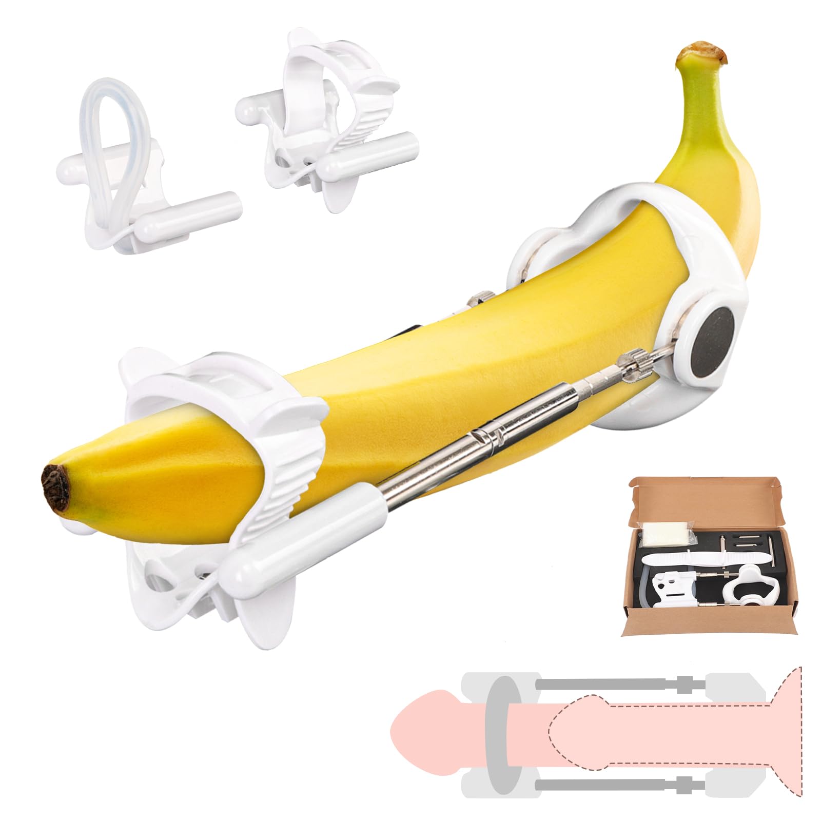 Extender Stretcher Kit, Pump Sex Toy for Men, Stretcher Device for Men, Enlargement, Adjustable Stretching, Effective Portable Male Extension Device