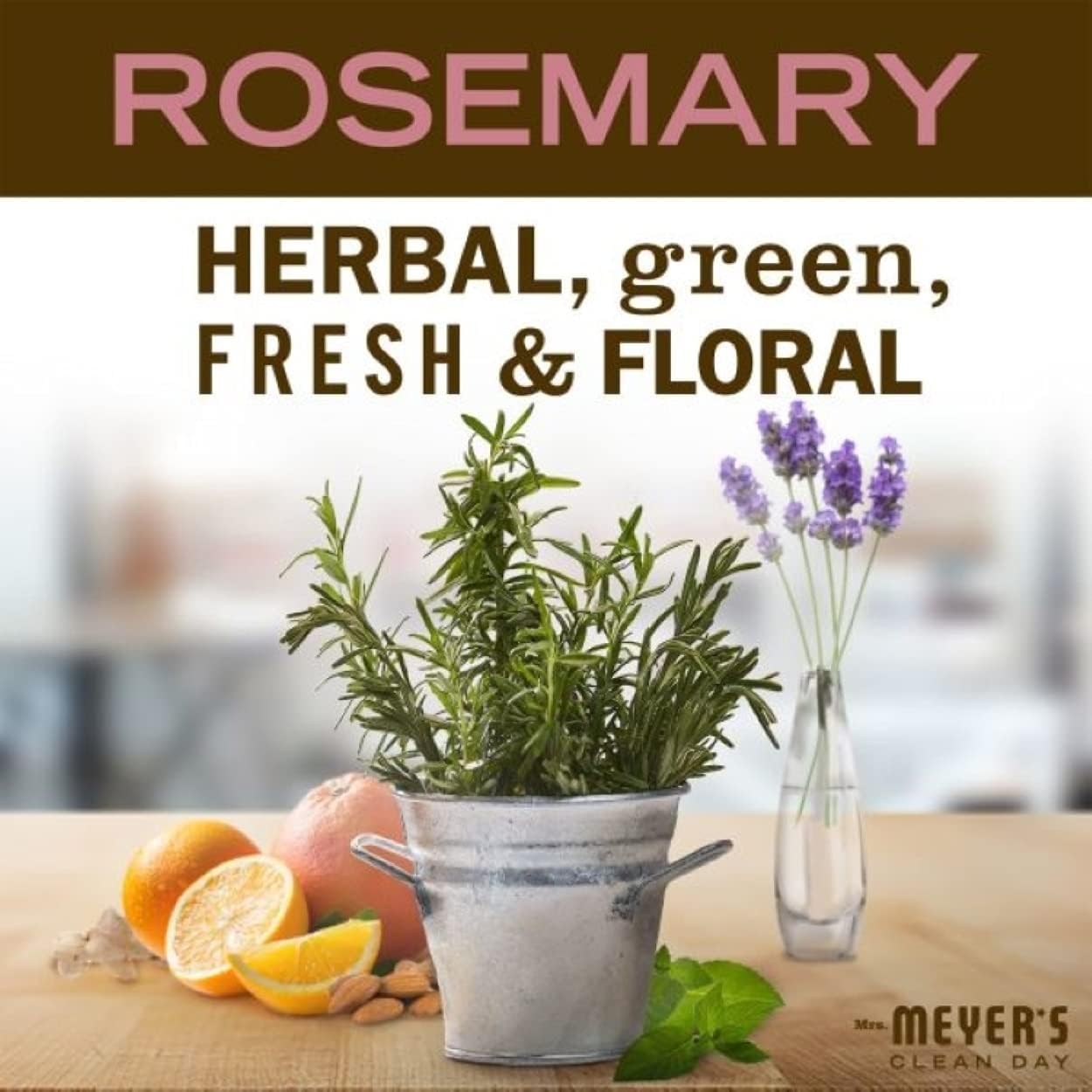 Mrs. MEYER'S Liquid Hand Soap - Rosemary - 12.5 Fl Oz -(Pack of 6)