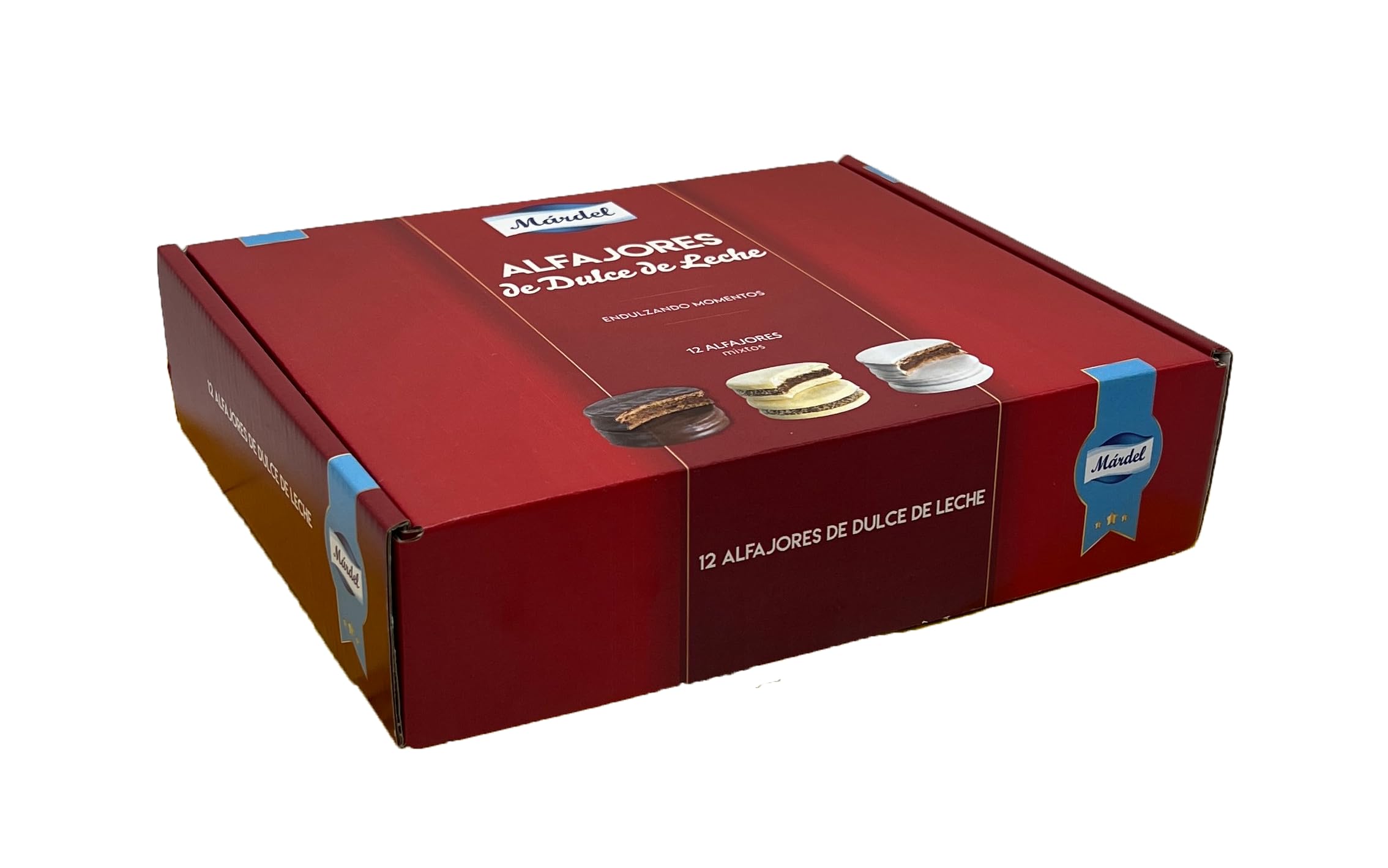 Mardel - Alfajores mixtos maicena, negros y blancos - 12 unidades