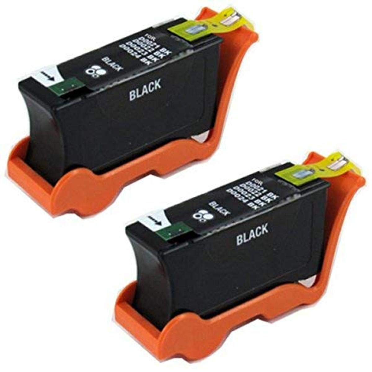 Amsahr U313R Compatible Replacement Dell Ink Cartridges for Select Printers/Faxes - 2 Pack, Black