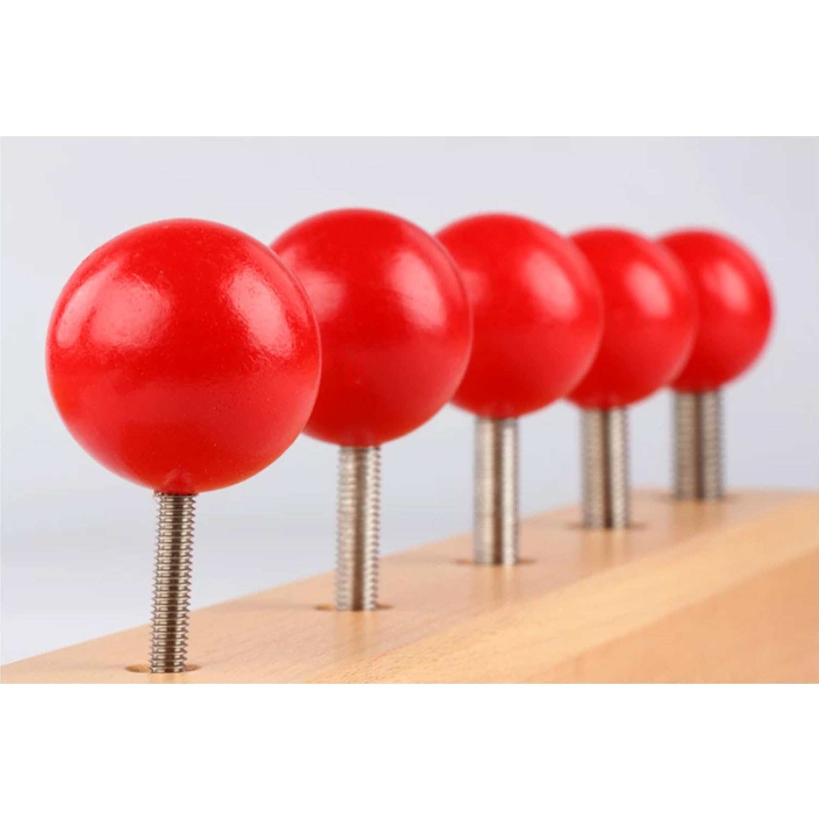 Drewniana Tablica z Śrubami do Ćwiczeń Życia Praktycznego Montessori | Zabawka dla dzieci Nuts & Bolts do kręcenia, ćwiczenie sprawności ręka-oko, edukacyjna zabawka do nauki
