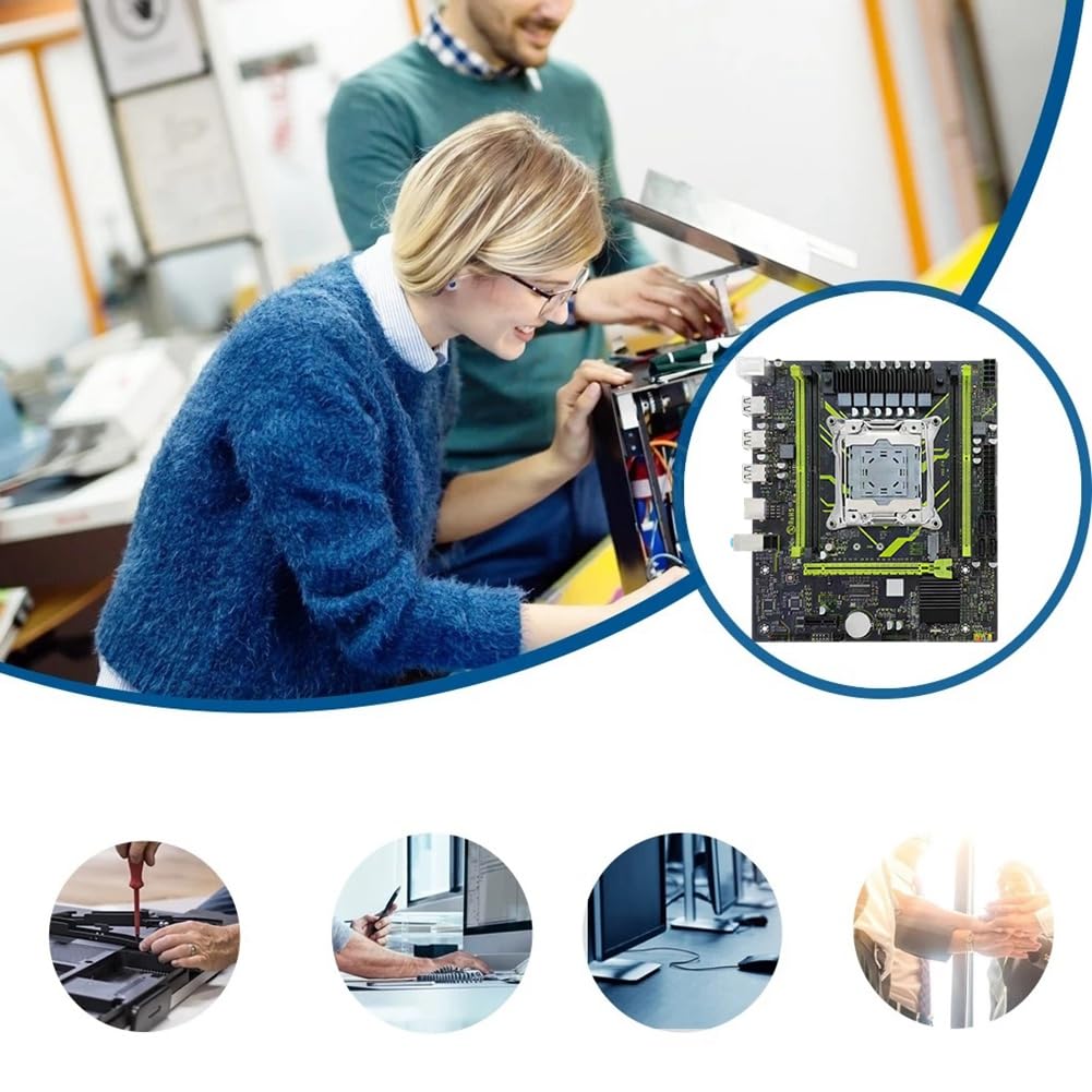 Zestaw Płyty Głównej X99 P4 z Chipsetem LGA2011 H55, Gigabitowym Ethernetem, Płytą Główną do Gier X99 DDR4 Ze Slotami M.2 NVME/NGFF