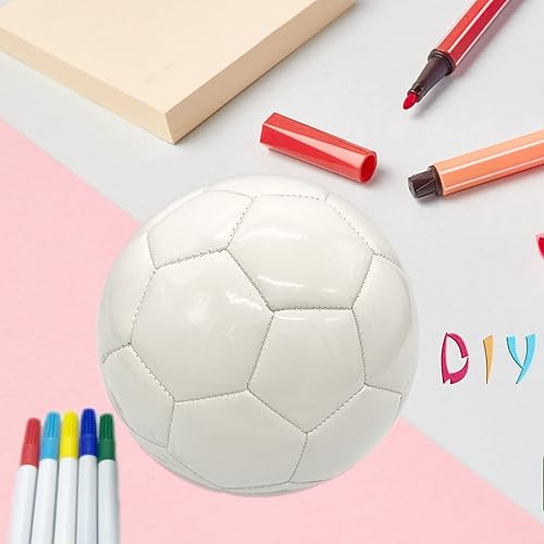 Miniatura 3 de Soccer Ball Size 3 4 5 Pure Color DIY Kids Boy Gift Painting Together with Parents Grandparents or Kindergarten Teacher