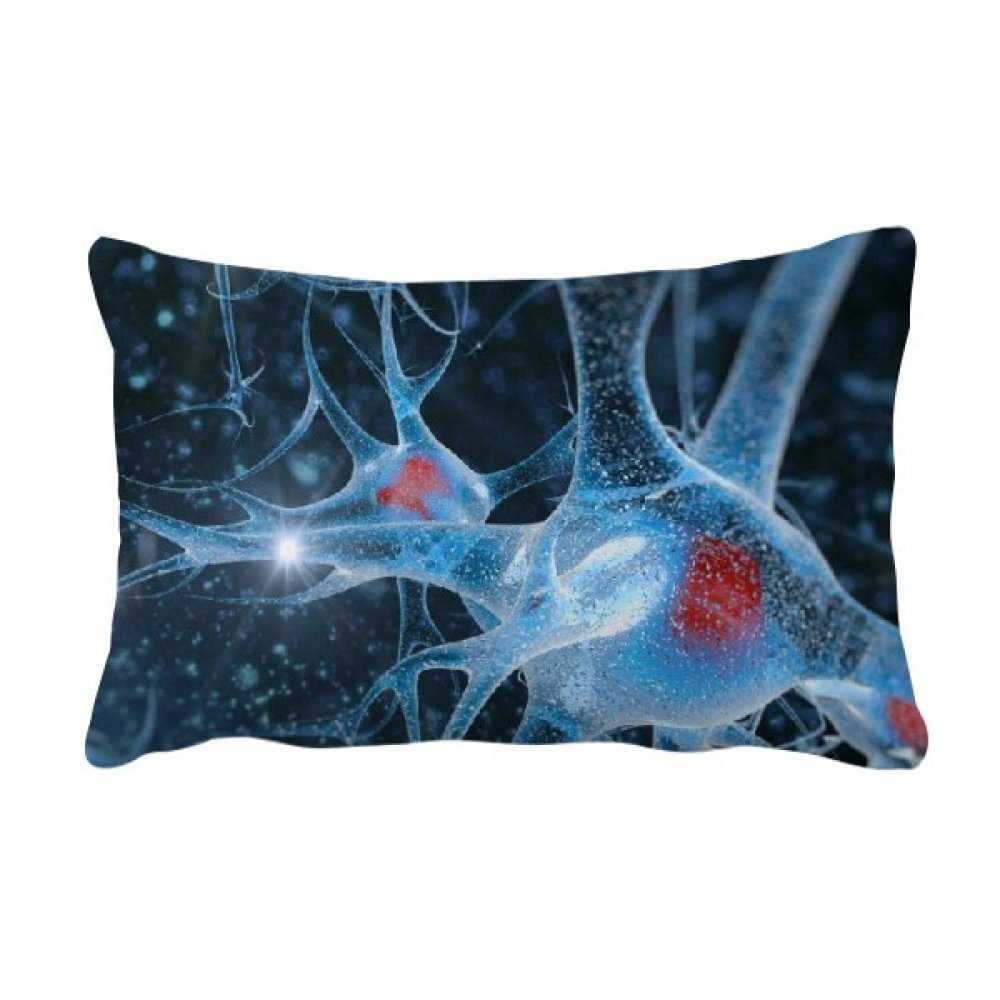 Oreiller Brain Cellule imprimé haute définition housse de coussin lombaire canapé