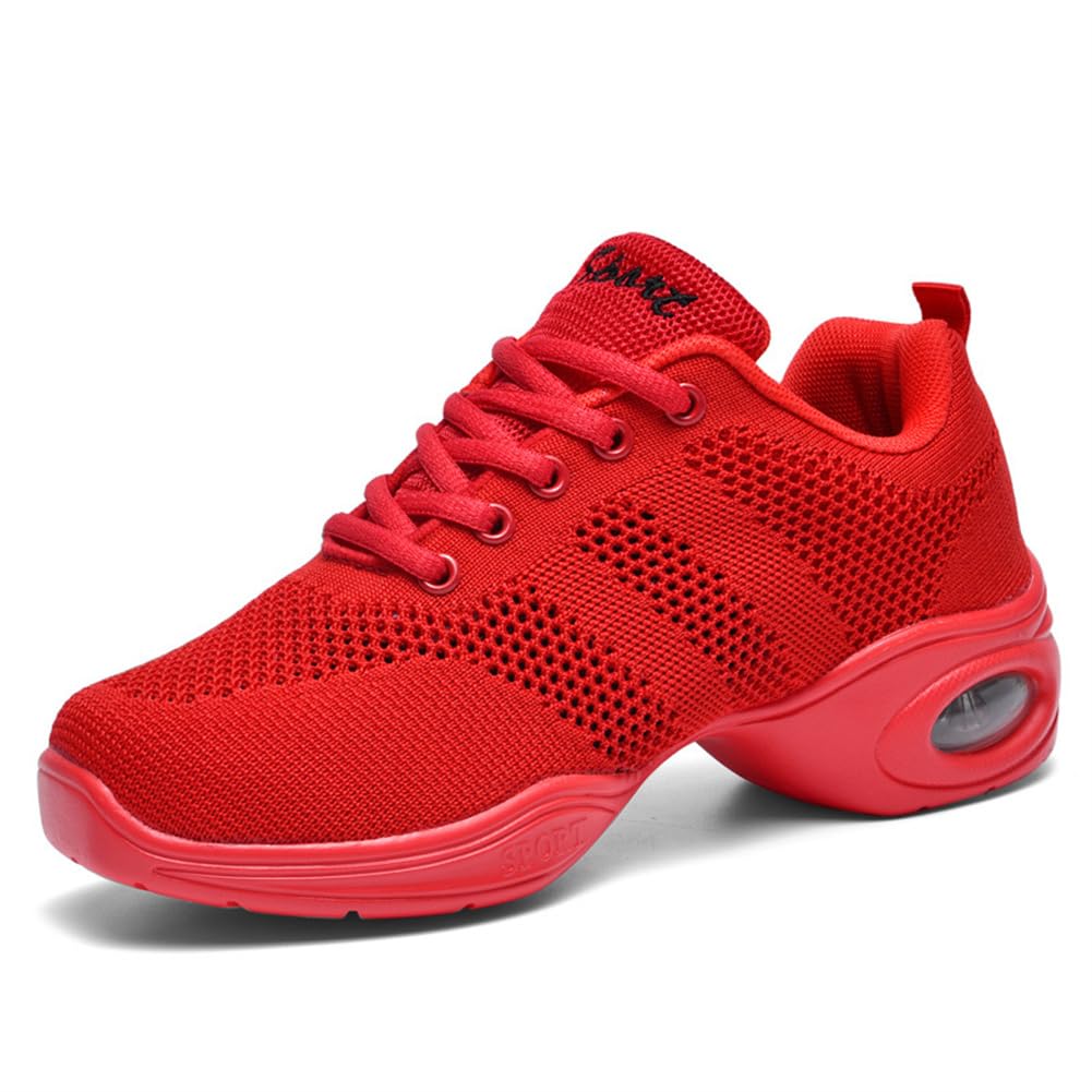 Hixingo Zapatillas de Deporte Jazz para Mujeres, Zapatos de Baile Antideslizantes Baile Sneaker Ligeros y Transpirables para Fitness y Entrenamiento de Danza — view 8