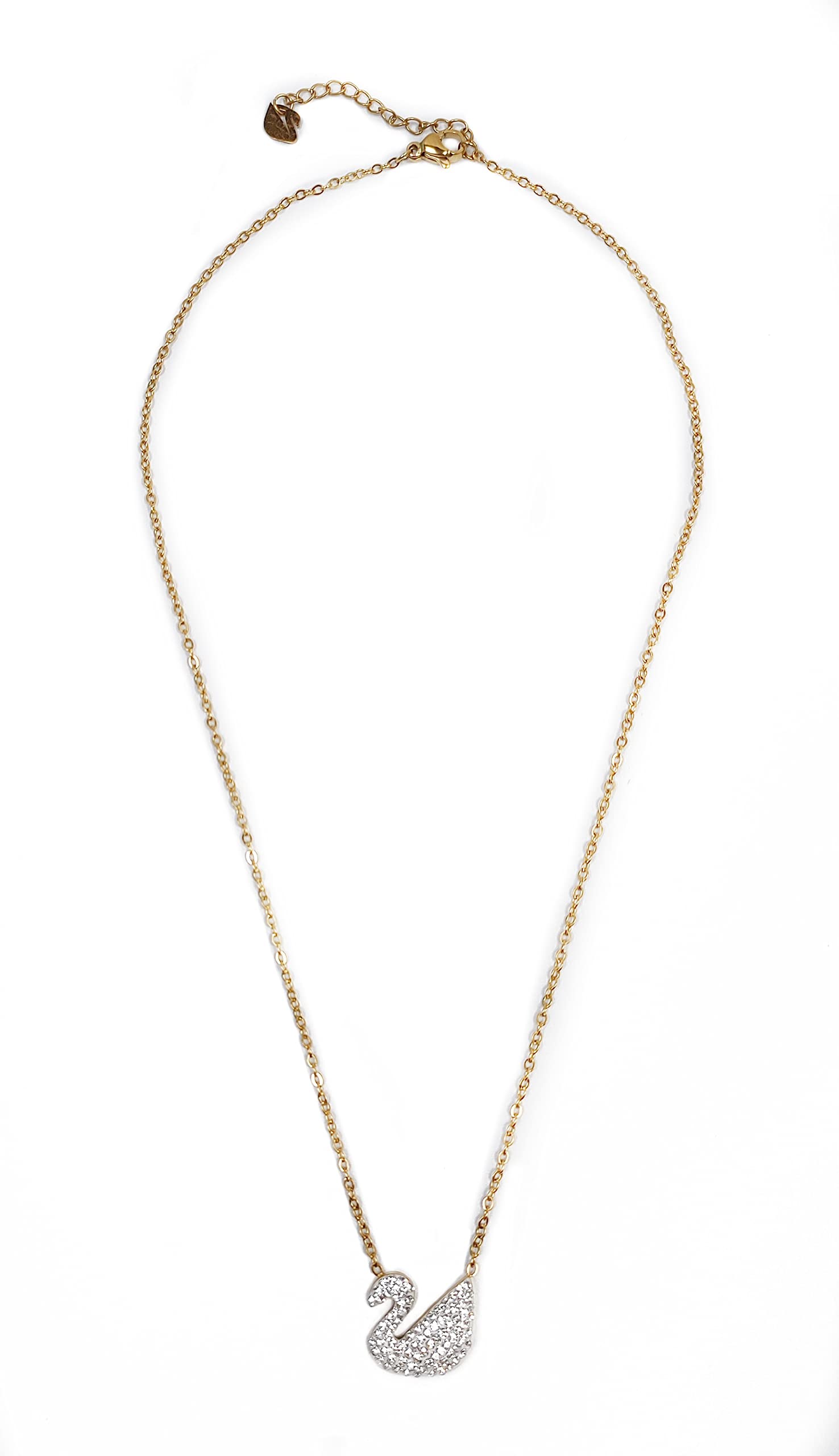 Amazon Brand - Anarva Latest Stylish Swan Shape Pendant With Gold-plated Chain Necklace For Girls & Women Pack Of 1 Pc (B0C16ZTCVQ) Amazon Price History, Amazon Price Tracker