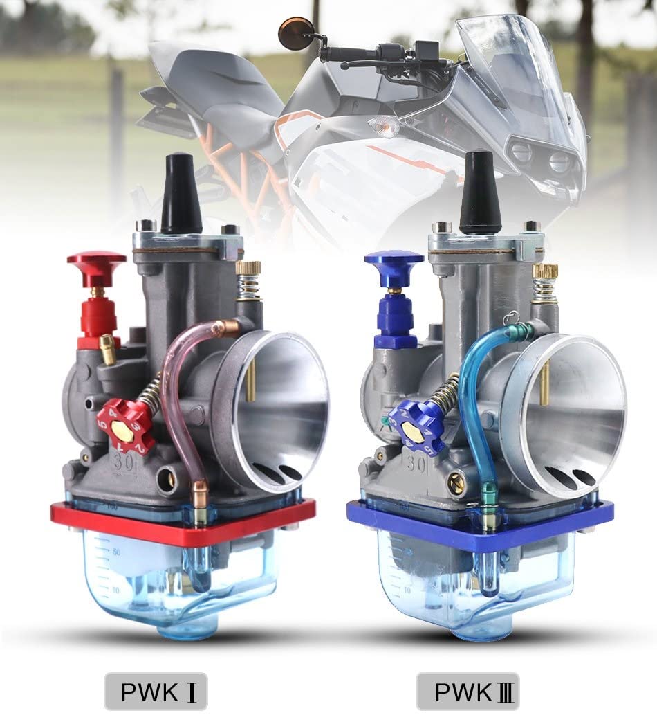 Motocicleta para Carburador Keihin 28mm 30mm 32mm 34mm Repostaje De Alta Velocidad 4T PWK Carb Fit 4T 50cc A 300cc Carburador para desbrozadora (Color : 34mm 2)