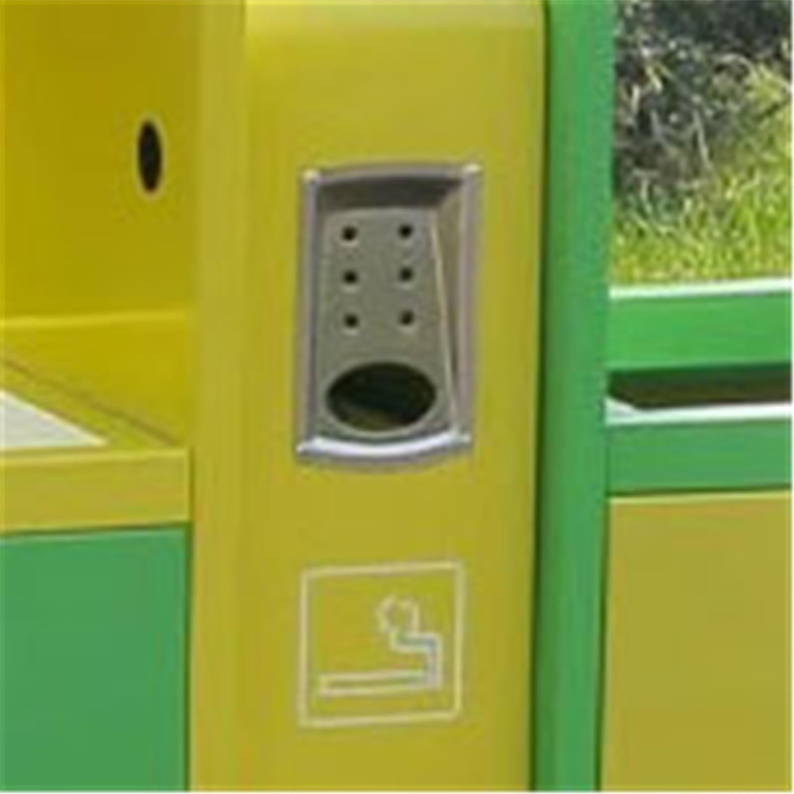Ogród Patio Park Ganek Zewnętrzny, ocynkowany, stalowy kosz na śmieci, podwójny, metalowy, do użytku publicznego